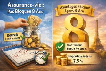 Les sommes investies sur un contrat d'assurance-vie sont-elles bloquées 8 ans?