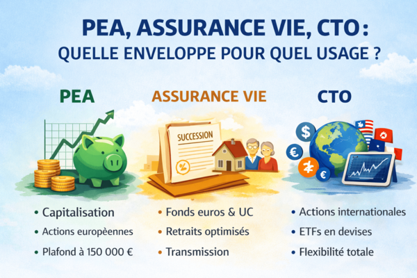 CTO, assurance vie, PEA: Comment choisir ?